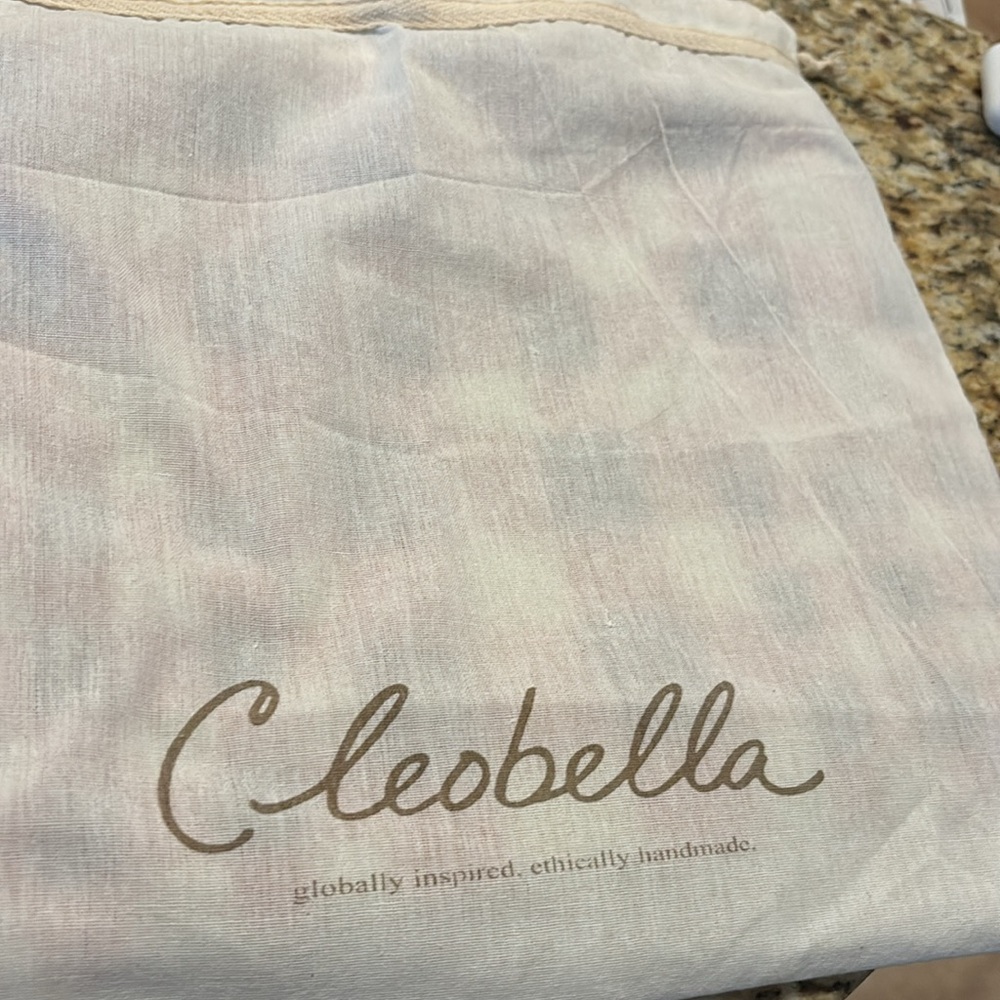 NWT Cleobella Patchwork Gingham Clutch w/ dust bag - Picture 6 of 6